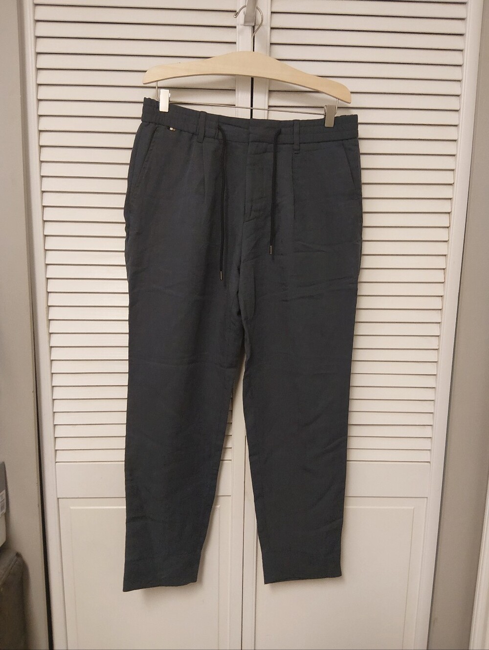 Men's Light Blue Easy Pants - Modern Tailored Fit
